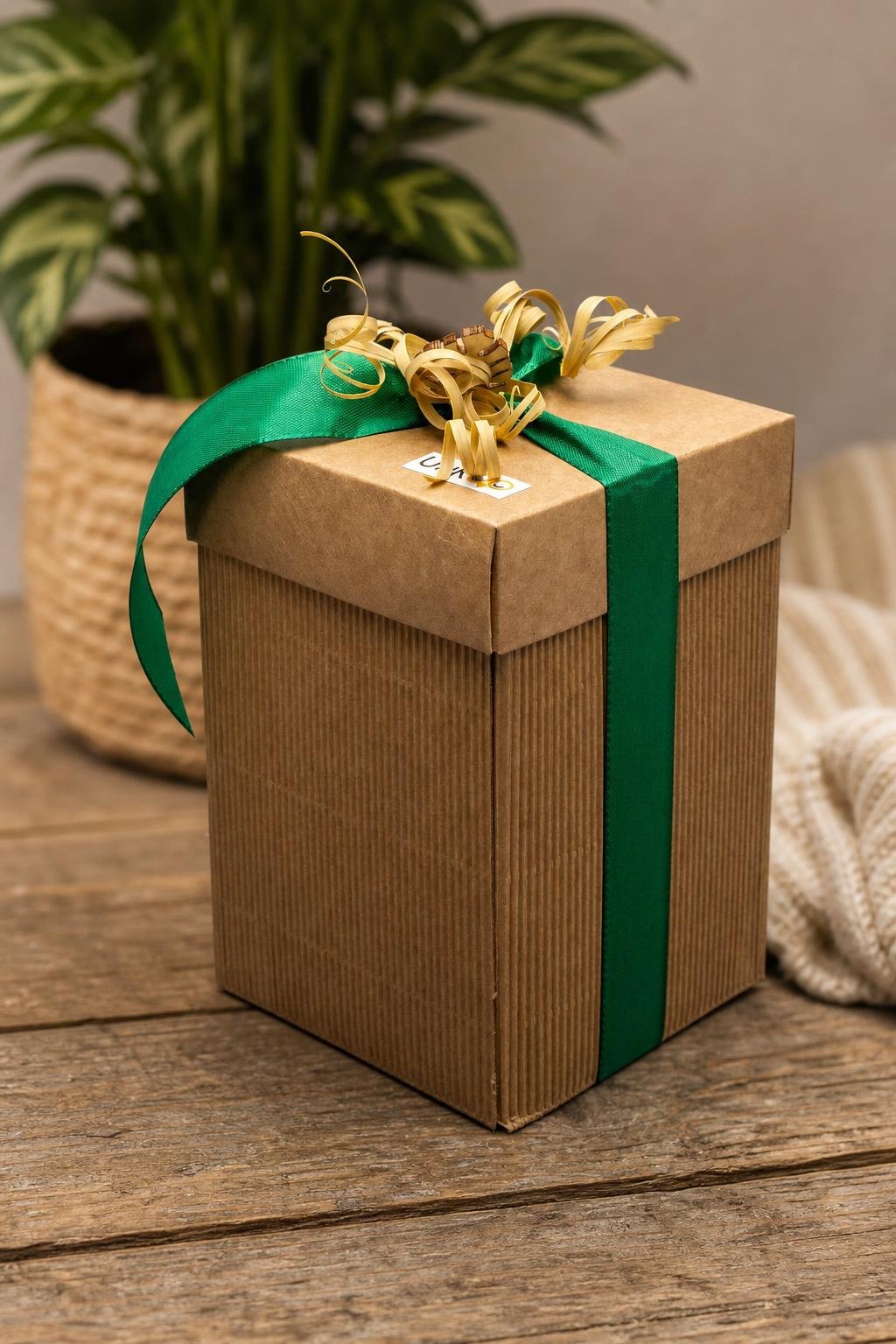 Scatola regalo in cartone personalizzata con incisione laser